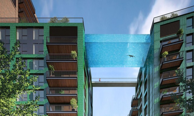 This Feet High All Glass Swimming Pool Would Surely Make You Tremble