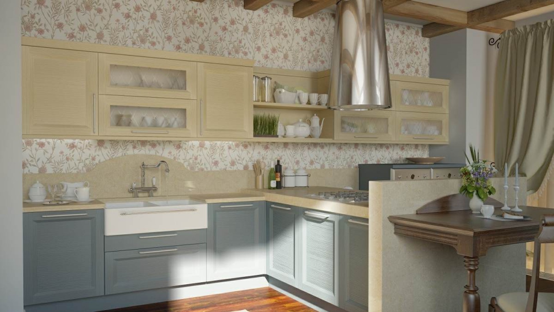 kitchen wallpaper design uk