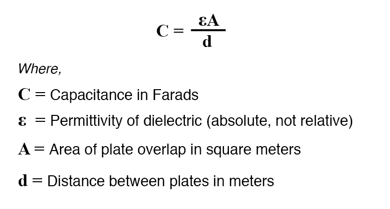 approximation of capacitance formula