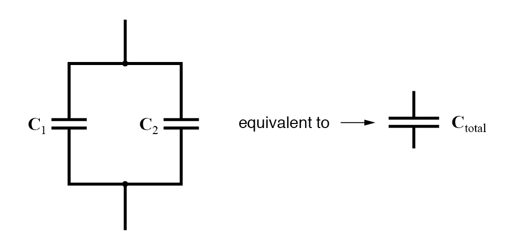 capacitors connected in parallel
