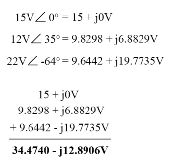 convert polar form complex numbers into rectangular form