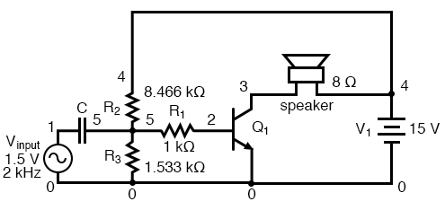 Coupling capacitor prevents voltage divider bias from flowing into signal generator.