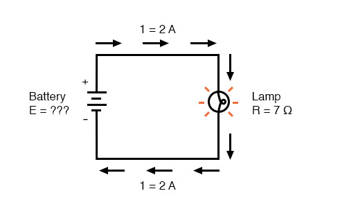 current flow voltage battery