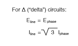 delta circuits equation