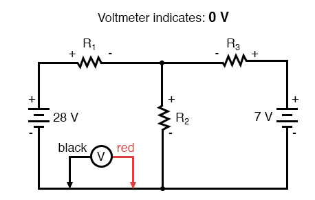 kirchhoffs voltage law zero voltage