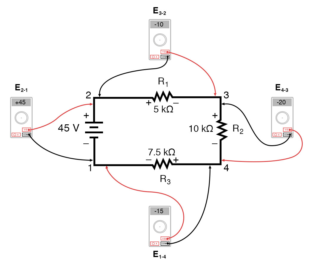 kirchoffs voltage law diagram 1