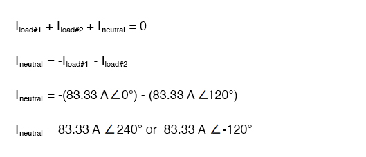 neutral wire equation