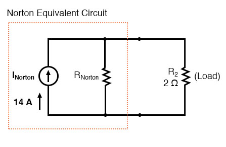 norton equivalent circuit diagram
