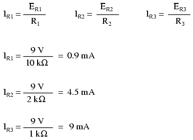 parallel circuits formula