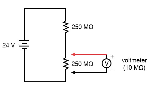 parallel subcircuit with lower resistor devider circuit