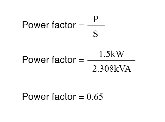 power factor equation