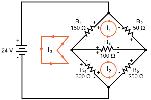 resistor voltage drop polarities
