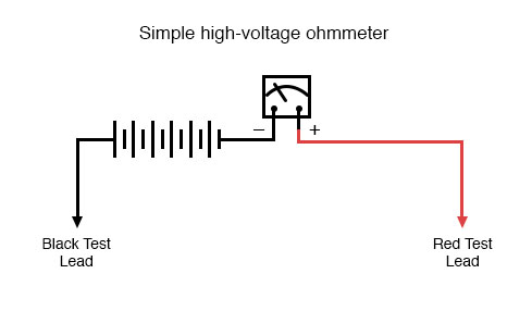 simple high voltage ohmmeter
