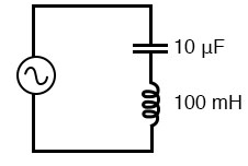 Simple series resonant circuit.