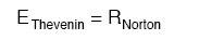 thevenin and norton equation