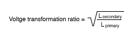 voltage transformation ratio formula